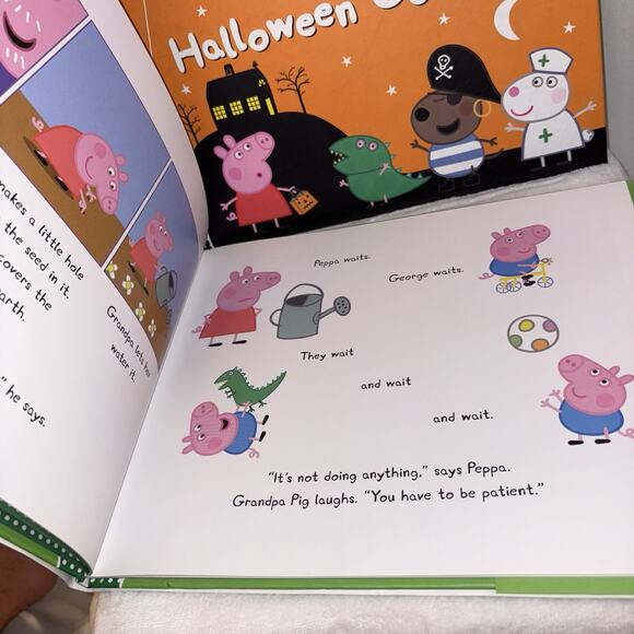 Peppa Pig & the Halloween Costume / Peppa Pig & The Vegetable Garden HARDBACKS - Picture 6 of 7